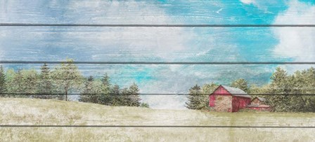 Countryside Town Farm by James Redding art print