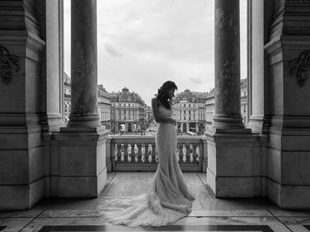 Balcony on a Boulevard, Paris by Haute Photo Collection art print