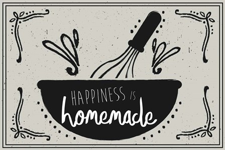 Happiness is Homemade by ND Art &amp; Design art print