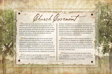 Church Covenant by Jennifer Pugh art print