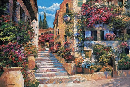 Riviera Stairs by Howard Behrens art print