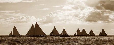 Sailboats by GraphINC art print