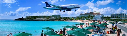 Happy Landings on St. Maarten by Steve Vaughn art print