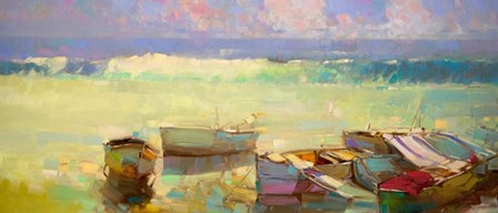 Rowboats by Vahe Yeremyan art print