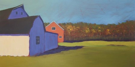 Primary Barns VIII by Carol Young art print