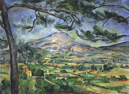 Mont Sainte-Victoire with Large Pine Tree by Paul Cezanne art print