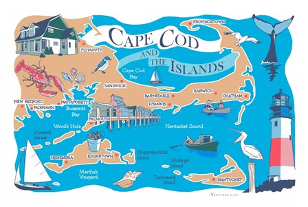 Cape Cod by Vestiges art print