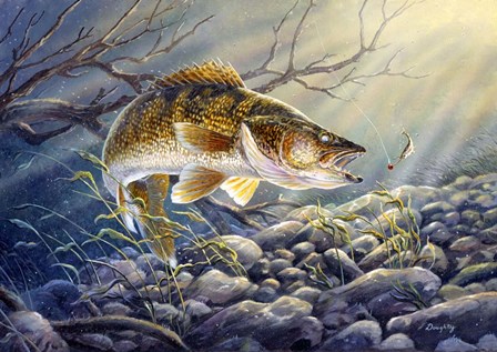 Break Line Walleye by Terry Doughty art print