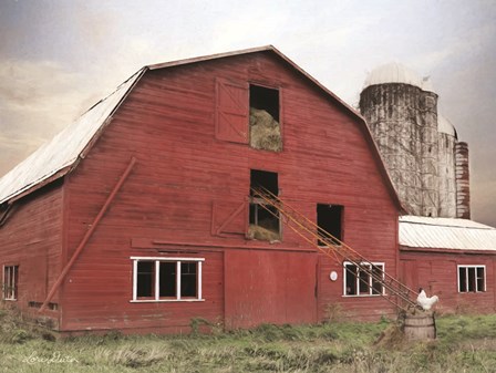 Hay Filled Barn by Lori Deiter art print