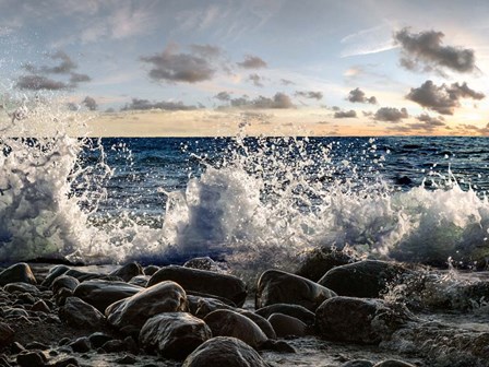 Waves Crashing, Point Reyes, California by Pangea Images art print