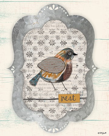 Shabby Bird by Katie Doucette art print