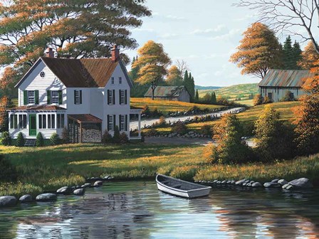 Along the Riverbank by Bill Saunders art print