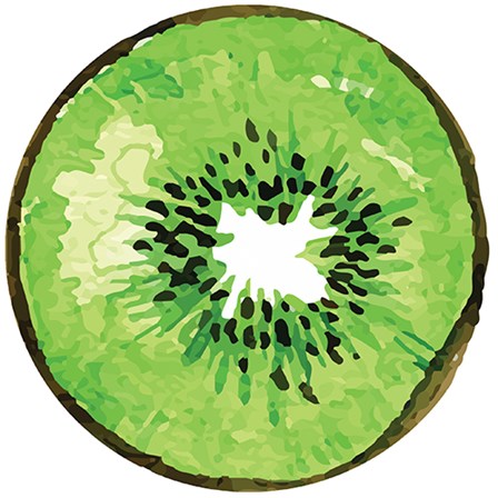 Kiwi Plate by ND Art &amp; Design art print