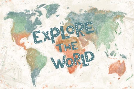 Explore the World I by Veronique Charron art print