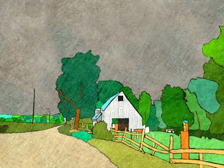 Rainy Season on the Farm by Ynon Mabat art print