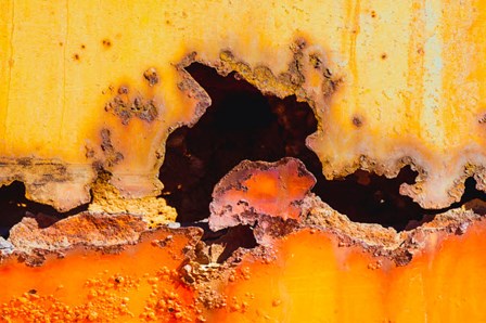 Details Of Rust And Paint On Metal 2 by Zandria Muench Beraldo / Danita Delimont art print