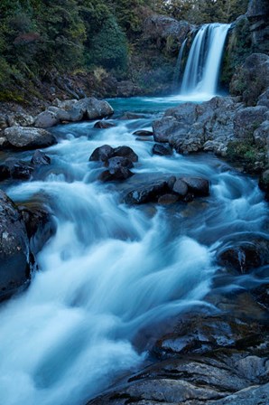 Tawhai Falls, Whakapapanui Stream, Tongariro National Park, New Zealand by David Wall / Danita Delimont art print