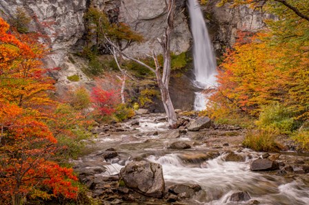 Argentina, Patagonia Waterfall by George Theodore / Danita Delimont art print