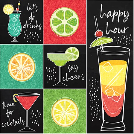 Sip Sip Hooray Pattern II by ND Art &amp; Design art print