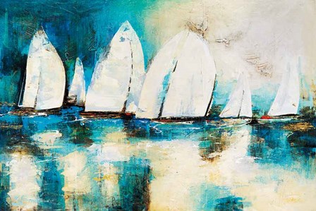 Velero Azul by Nancy Villarreal Santos art print