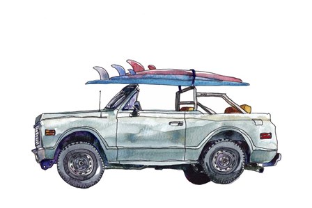 Surfin&#39; Wheels I by Paul McCreery art print