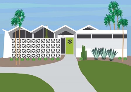 Palm Springs Living I by Jen Bucheli art print