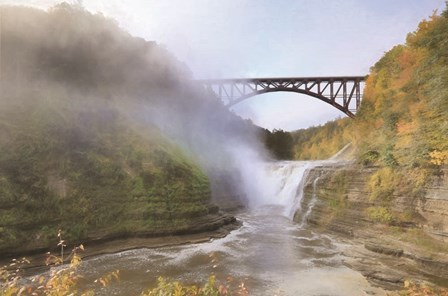 Letchworth Upper Falls by Lori Deiter art print