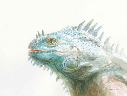 Tropical Iguana by Danhui Nai art print