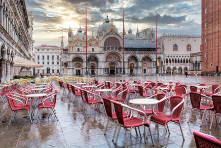 Piazza San Marco At Sunrise #14 by Alan Blaustein art print