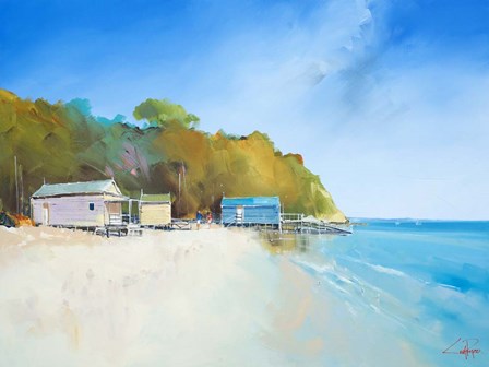 Walk on Shelly Beach by Craig Trewin Penny art print