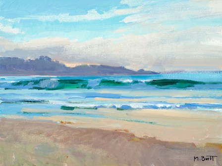 Carmel Beach by Marcia Burtt art print