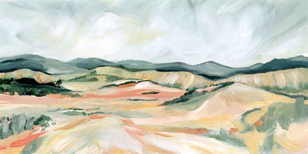 Vermillion Landscape III by Katrina Pete art print