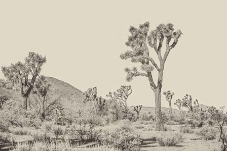 Joshua Tree II Neutral by Elizabeth Urquhart art print