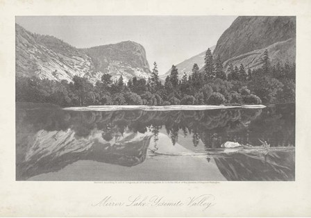 Mirror Lake, Yosemite Valley by William Cullen Bryant art print