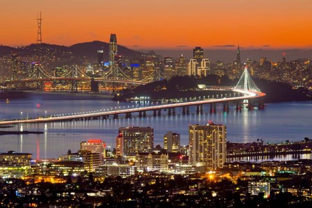 Bay Bridge from Berkeley by John Gavrilis art print