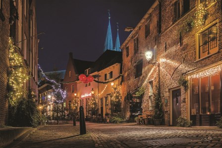 Winter Nighttime Street 2 by Martin Podt art print