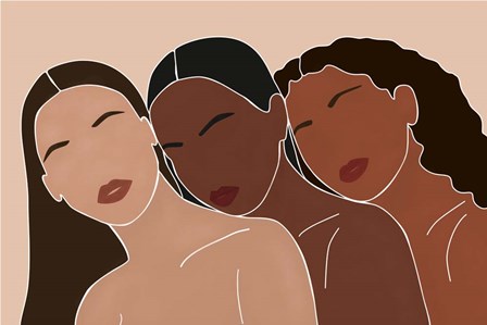 Three Women by JJ Design House art print