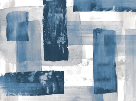 Navy Blue And Gray by Lanie Loreth art print