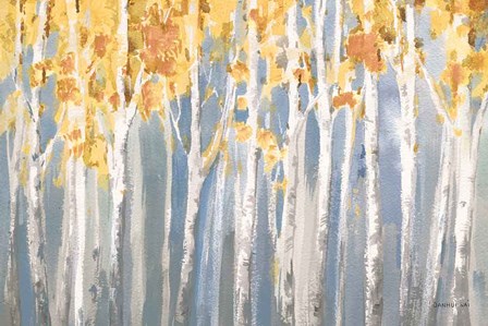 Golden Birches Spice by Danhui Nai art print