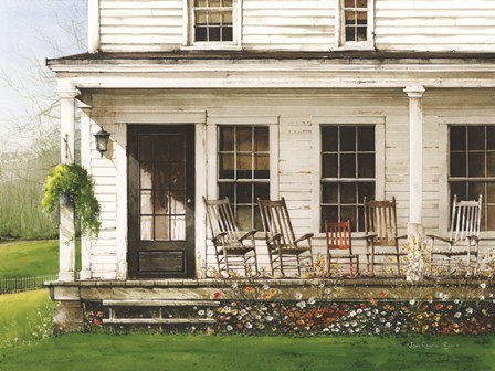 Back Porch Gathering by John Rossini art print