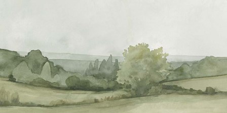 Vintage Landscape Sketch II by Emma Caroline art print