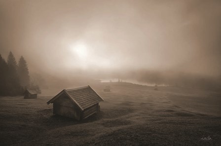 Misty Morning Sunrise by Martin Podt art print