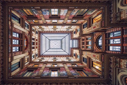 Galleria Sciarra, Rome by Massimo Cuomo art print