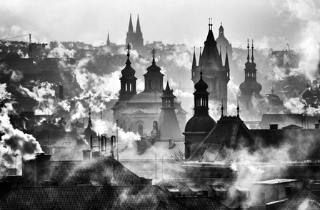 Prague Towers by Martin Froyda art print