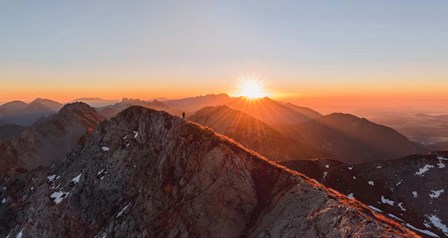 Running on the Ridge by Ales Krivec art print