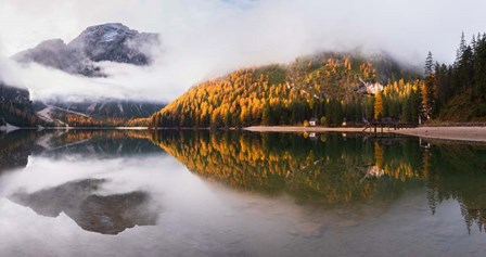 Lake Braies by Ales Krivec art print