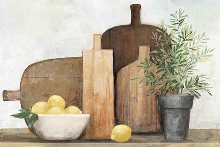 Rustic Kitchen Brown by Julia Purinton art print