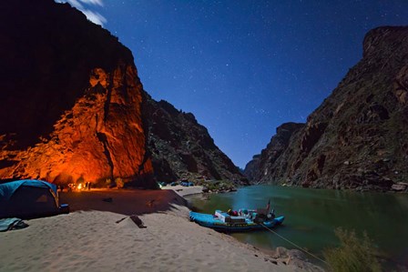 Moonlight Camp Colorado River by Royce Bair art print