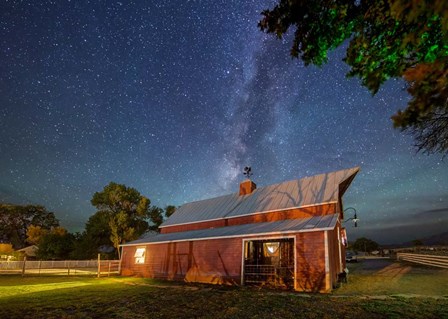 Red Goat Barn by Royce Bair art print