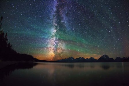 Airglow Jackson Lake Tetons by Royce Bair art print